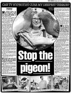 Cure for pigeon phobia